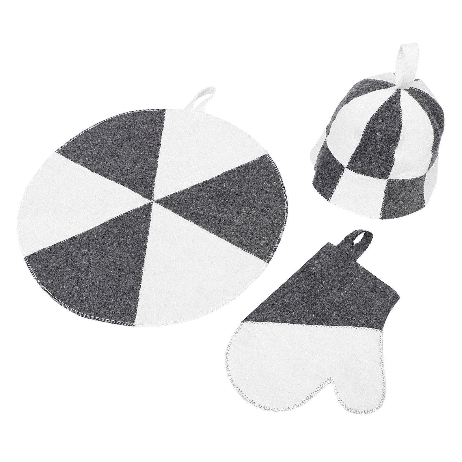 1Set Sauna Kit Felt Hat with M - Heat Resistant Glove avaliação e preço
