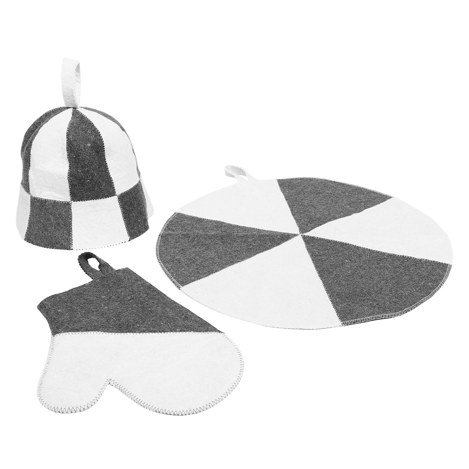 1Set Sauna Kit Felt Hat with M - Heat Resistant Glove avaliação e preço