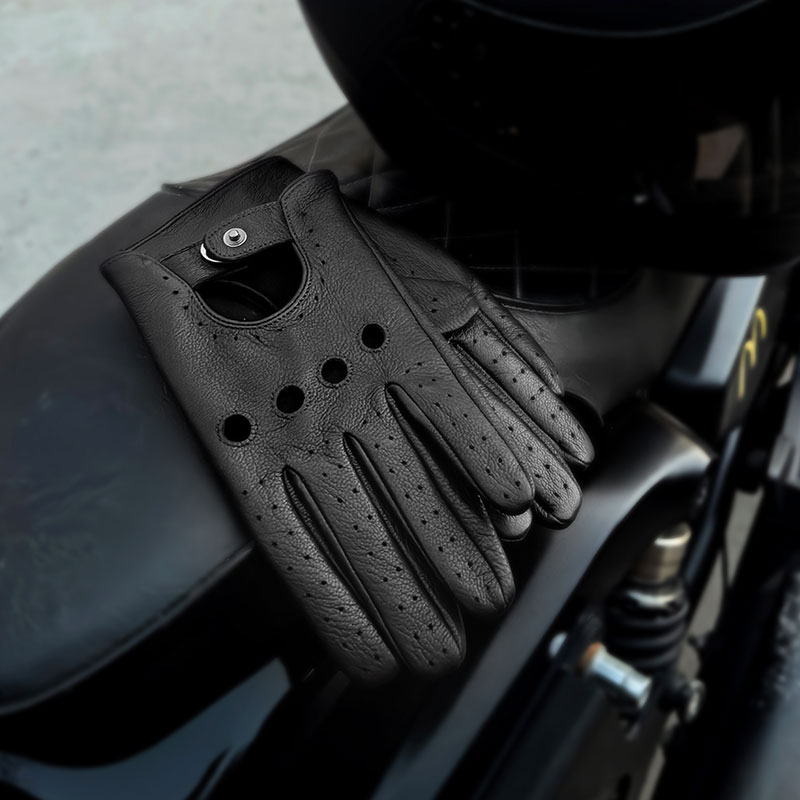 Genuine Leather Gloves for Men - Leather Driving Glove avaliação e preço