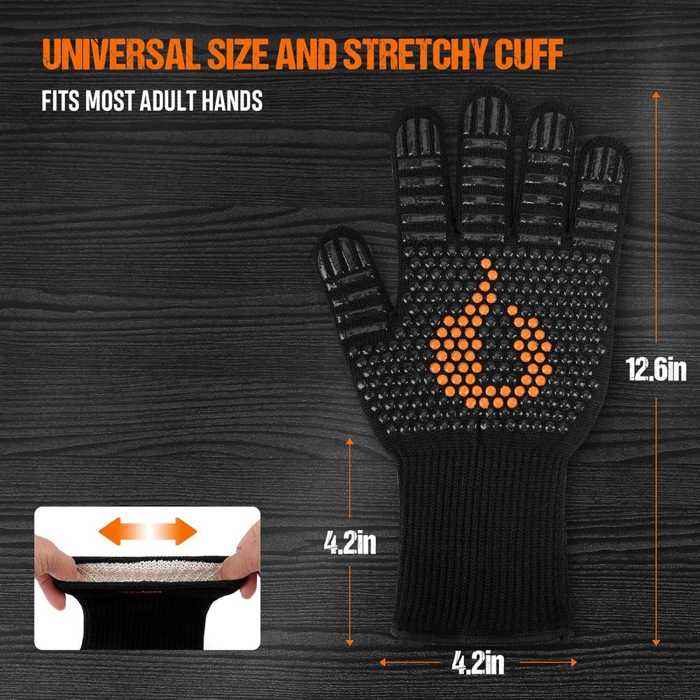 Heat Resistant Grill Gloves fo - Heat Resistant Glove avaliação e preço