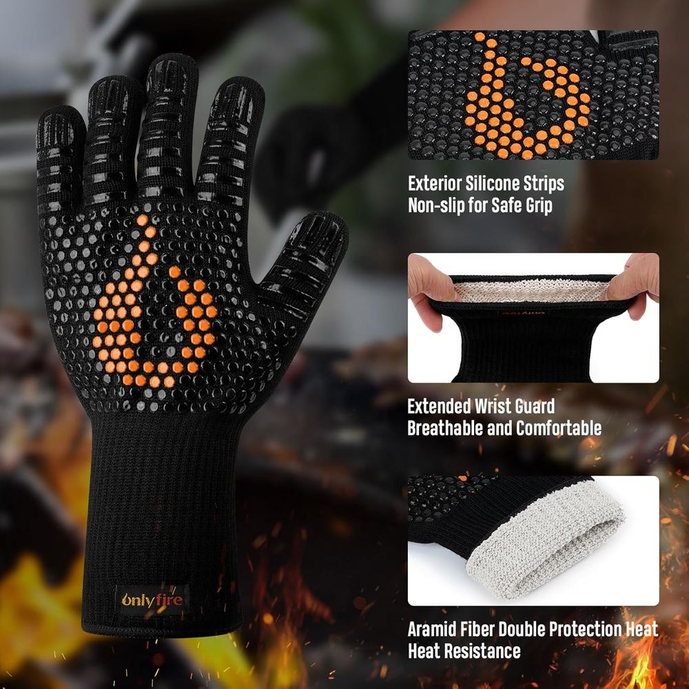 Heat Resistant Grill Gloves fo - Heat Resistant Glove avaliação e preço