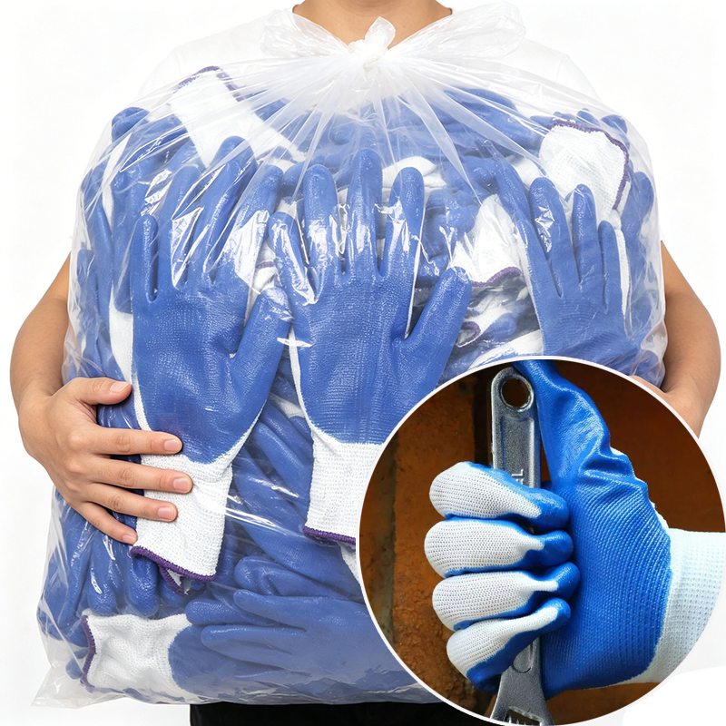 1/12pair Working Gloves Premiu - Nitrile Mechanic Glove avaliação e preço