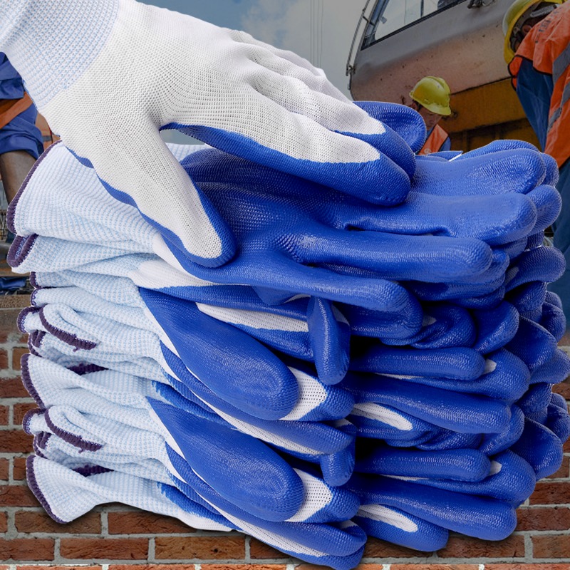 1/12pair Working Gloves Premiu - Nitrile Mechanic Glove avaliação e preço