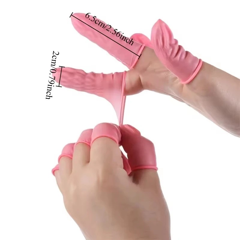 100/200PCS Disposable Finger C - Latex Disposable Glove avaliação e preço