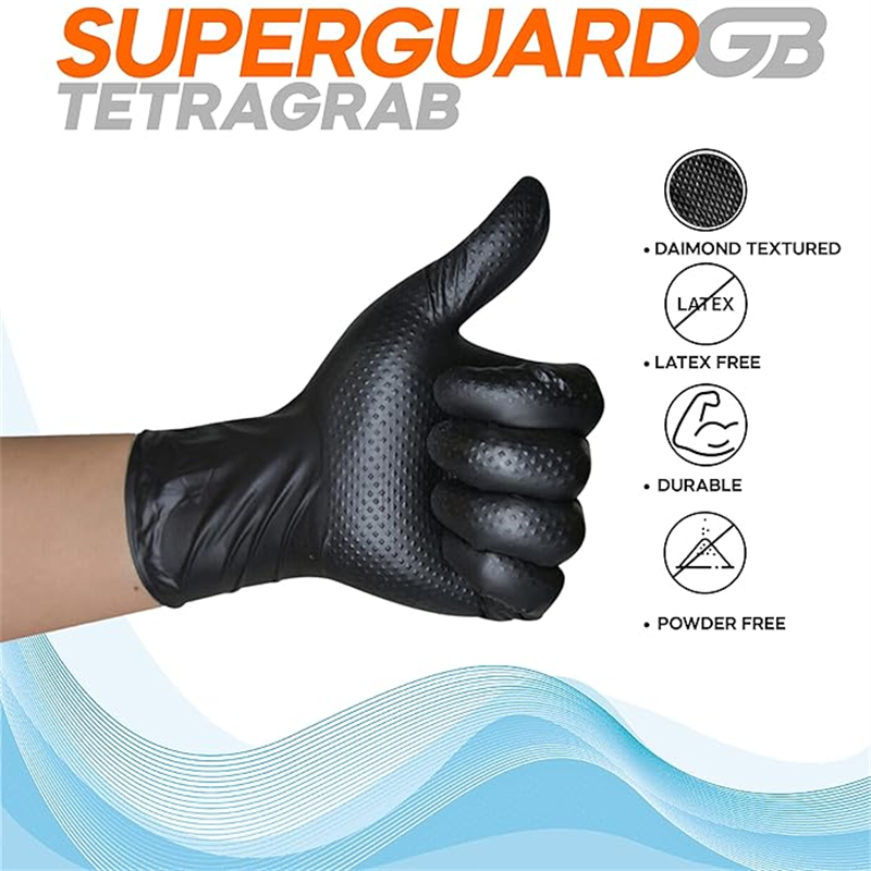 Black Nitrile Gloves Disposabl - Nitrile Mechanic Glove avaliação e preço