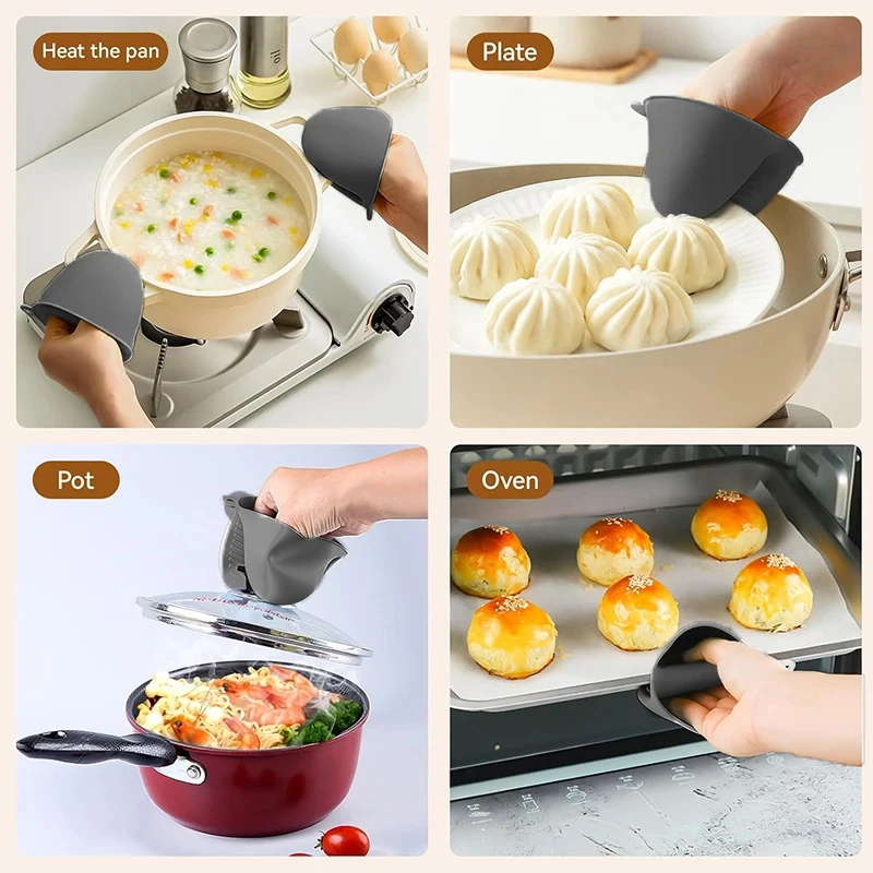 2pcs Mini Oven Gloves Silicone - Oven Mitt Silicone avaliação e preço