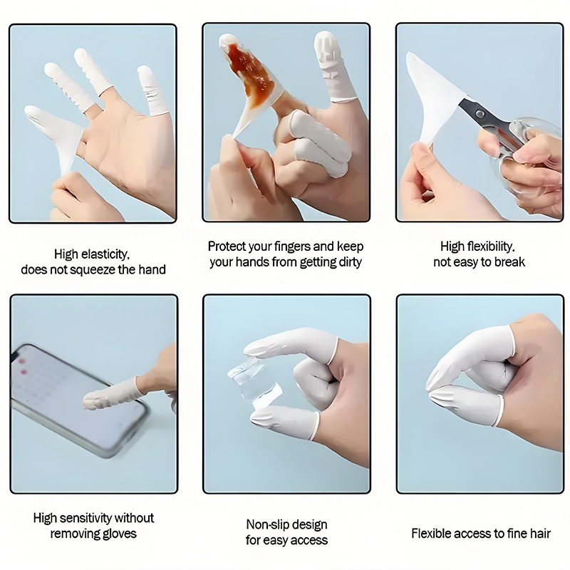 100PCS Multi-color Disposable  - Latex Disposable Glove avaliação e preço