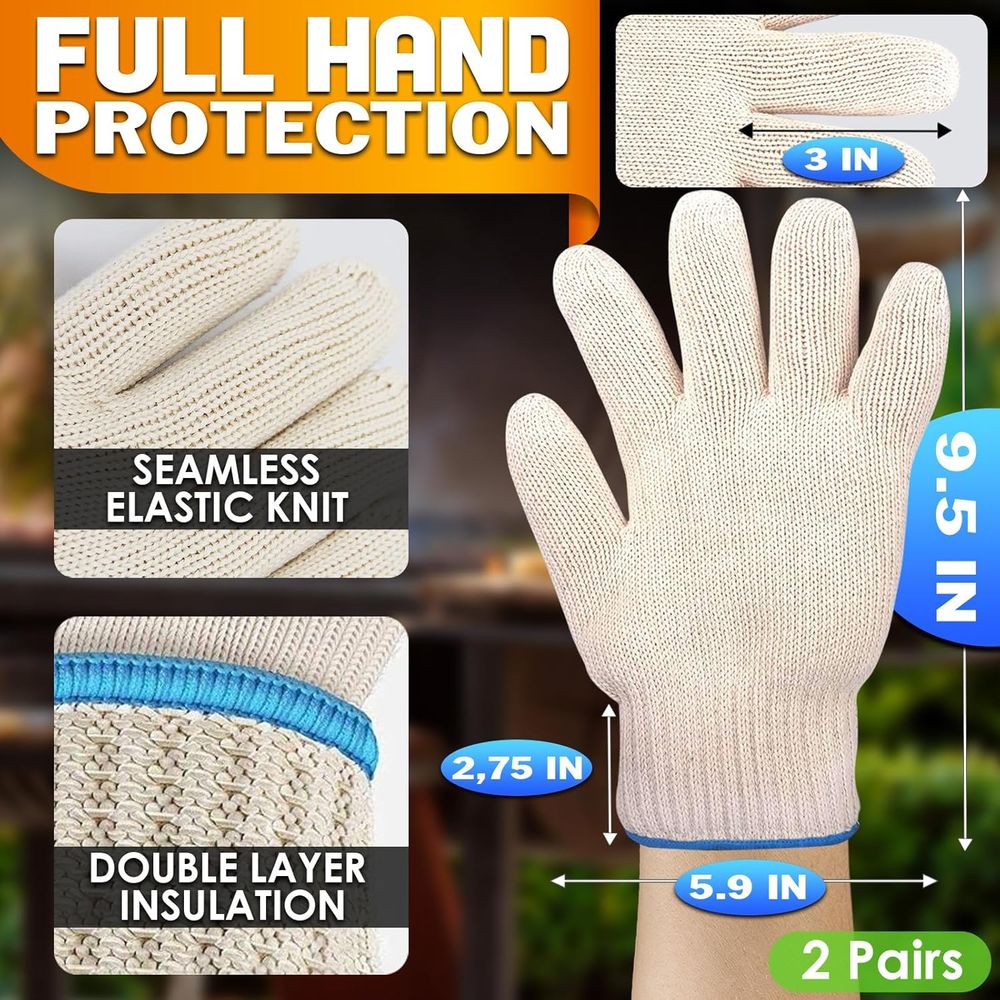 Heat-Resistant Gloves, 9.5 Len - Heat Resistant Glove avaliação e preço