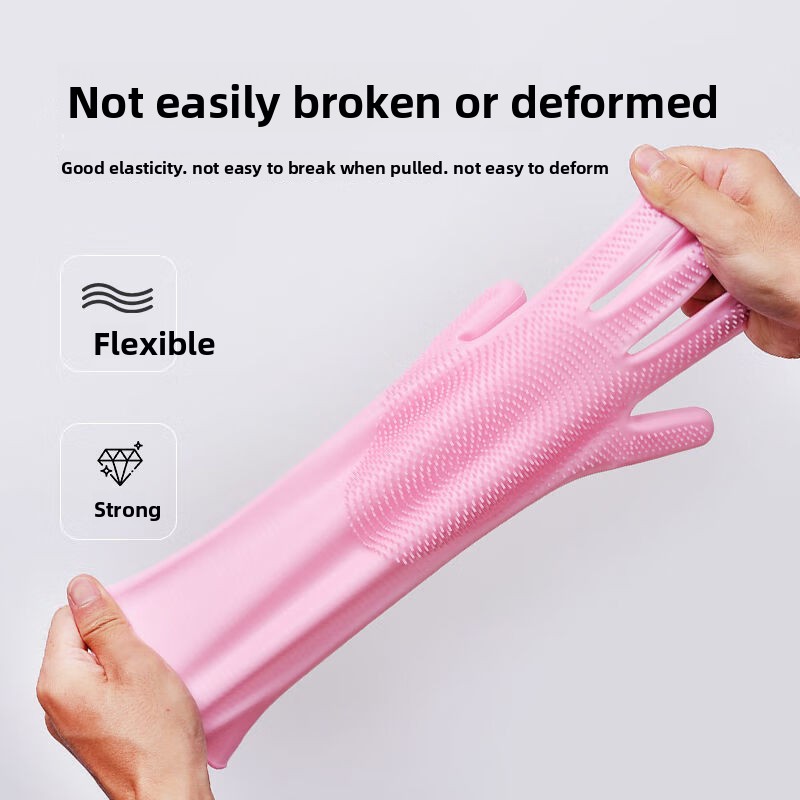 Silicone Dishwashing Gloves, M - Dish Glove Rubber avaliação e preço