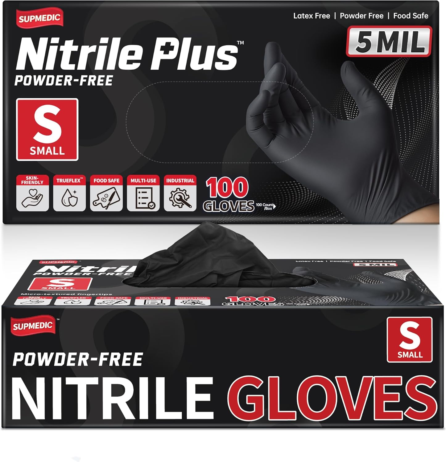 Nitrile+ Disposable Gloves, 5M - Exam Glove Nitrile avaliação e preço