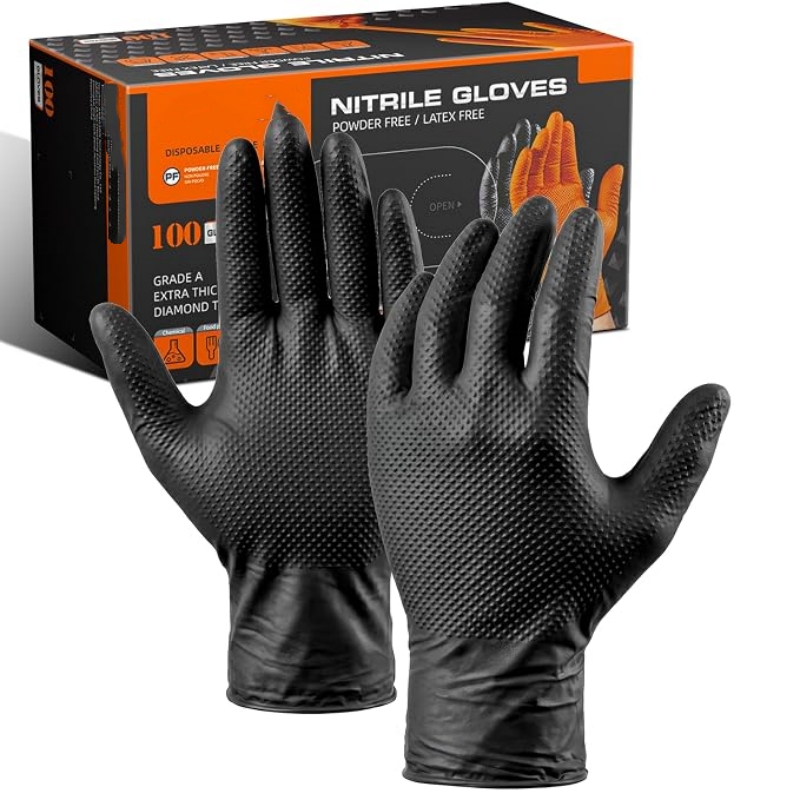 8 Mil Heavy Duty Industrial Or - Nitrile Mechanic Glove avaliação e preço