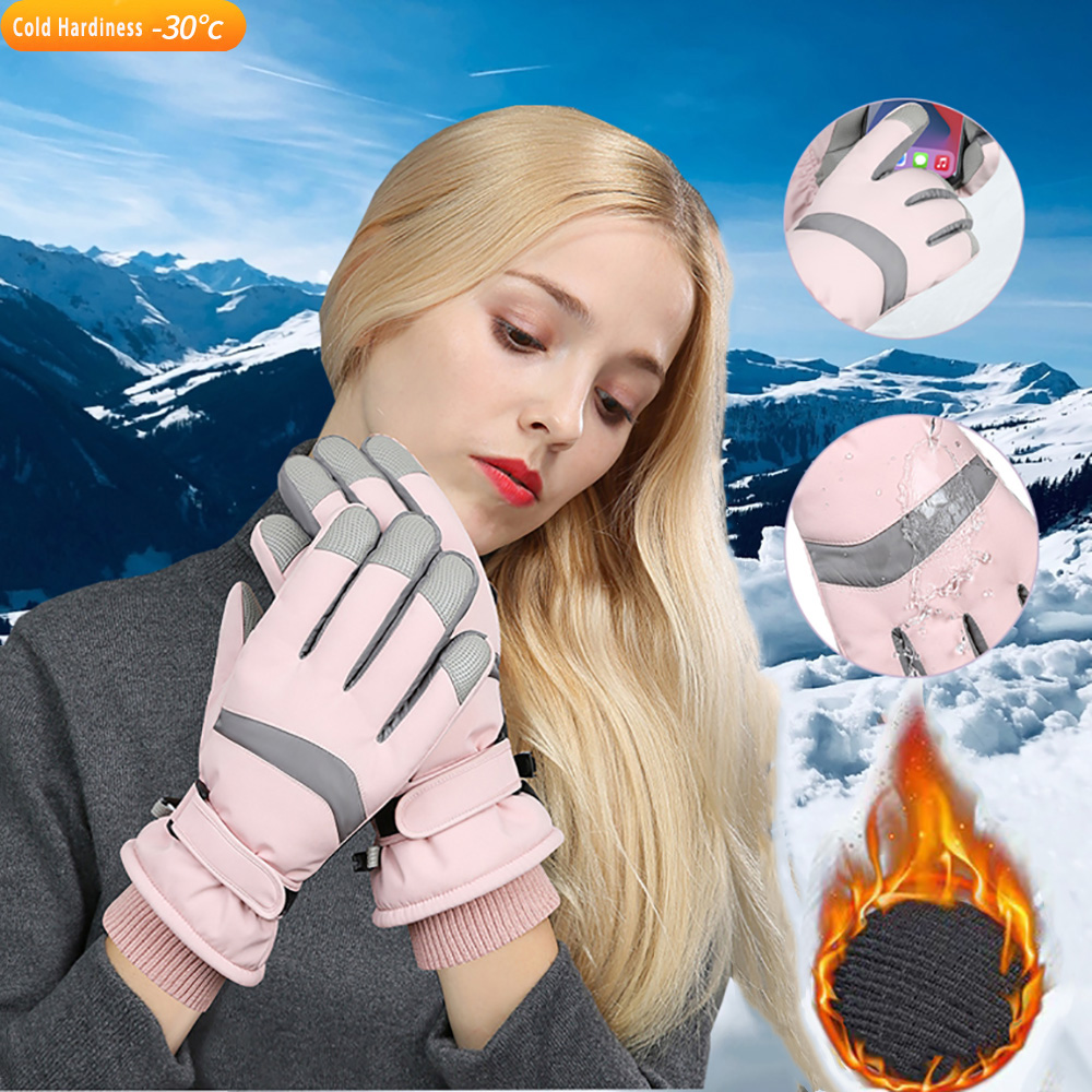 YANBIGUO Ski Gloves Winter Glo - Ski Glove Waterproof avaliação e preço