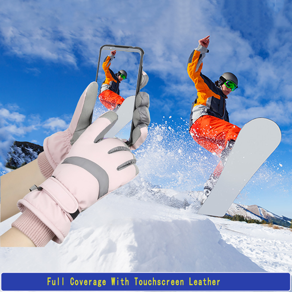 YANBIGUO Ski Gloves Winter Glo - Ski Glove Waterproof avaliação e preço