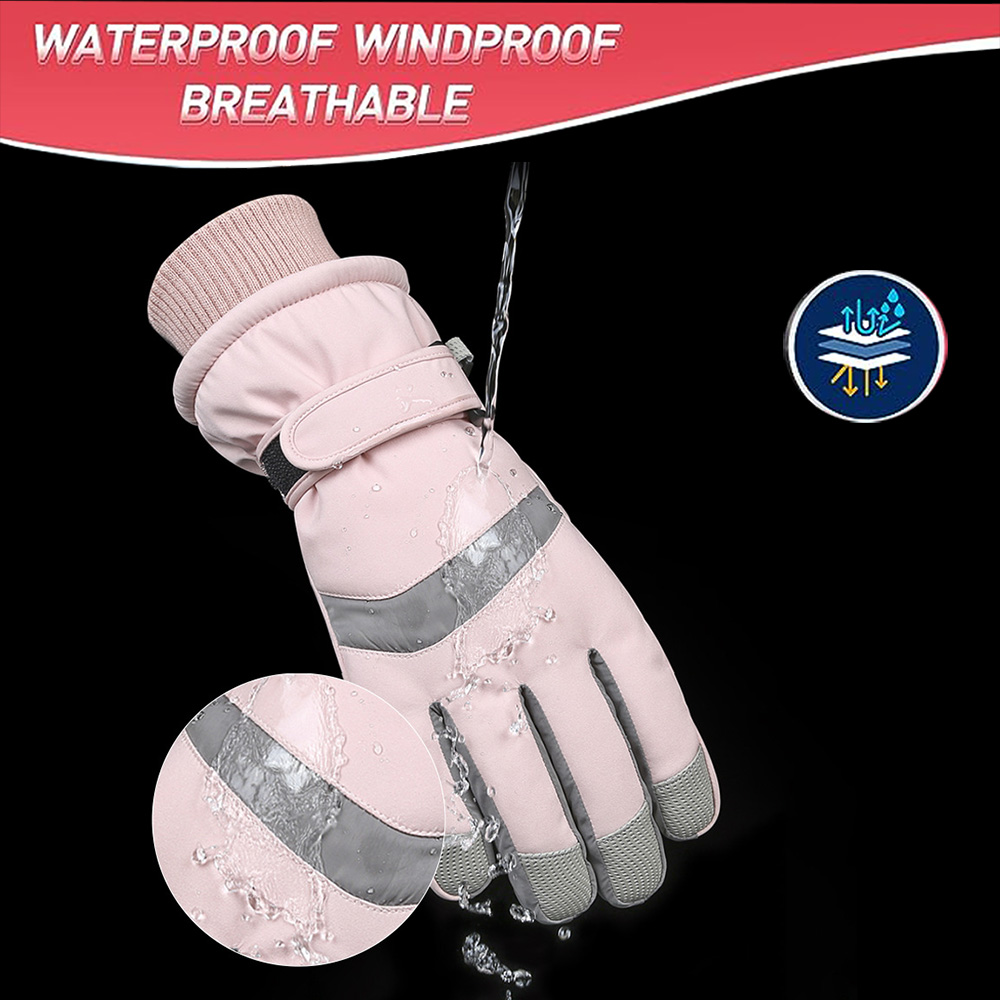 YANBIGUO Ski Gloves Winter Glo - Ski Glove Waterproof avaliação e preço