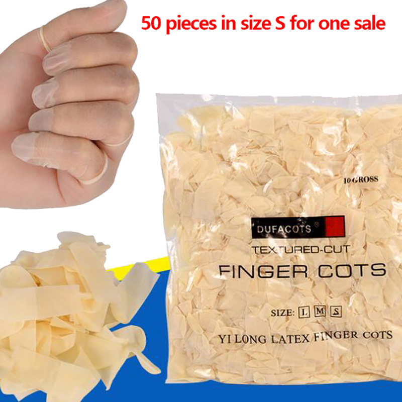 50pcs/pack Disposable Latex Fi - Latex Disposable Glove avaliação e preço
