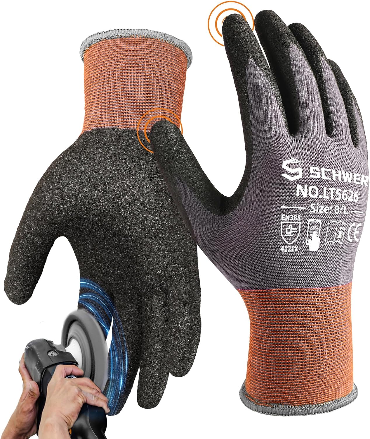 6 Pairs Heavy Duty Work Gloves - Cut Resistant Glove avaliação e preço