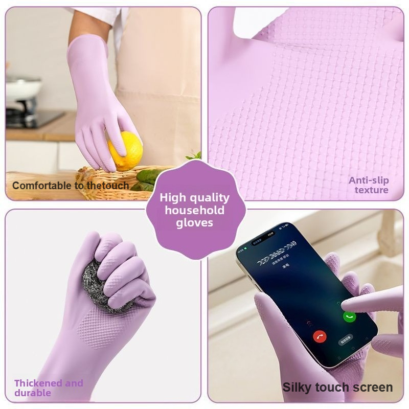 Latex Dish Washing Gloves,with - Dish Glove Rubber avaliação e preço