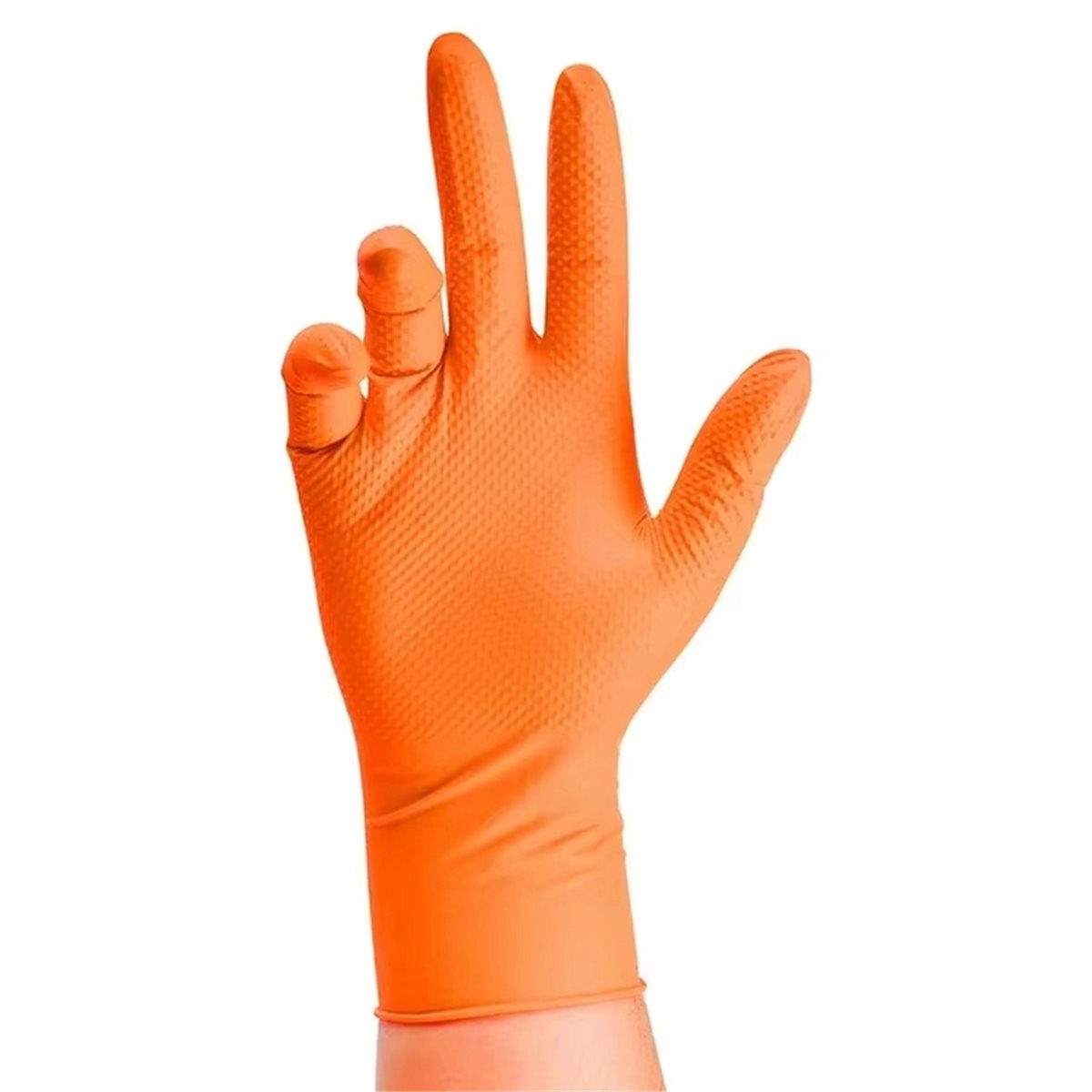 NEW Heavy Duty Orange Nitrile  - Nitrile Mechanic Glove avaliação e preço