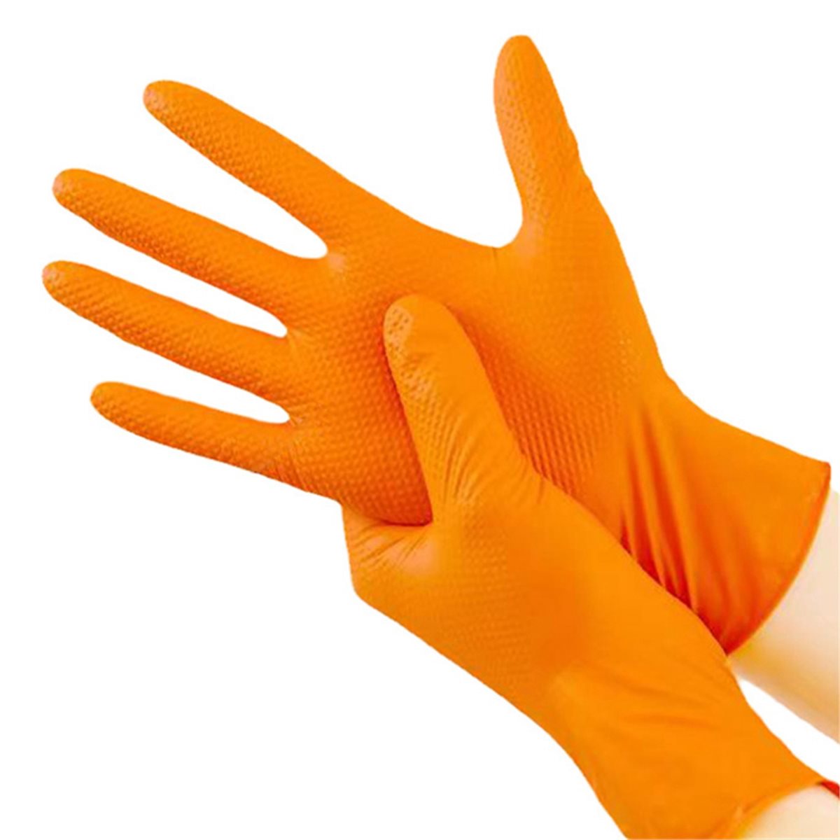 NEW Heavy Duty Orange Nitrile  - Nitrile Mechanic Glove avaliação e preço