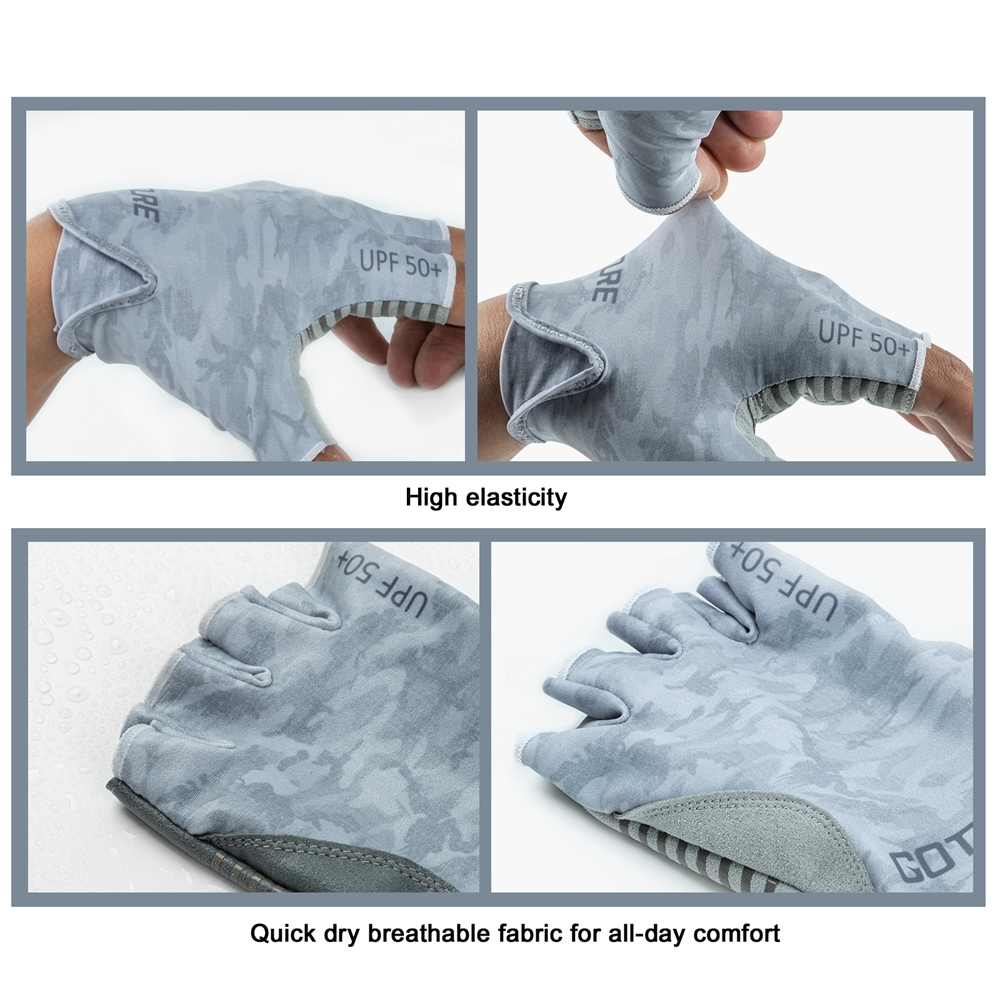 Goture Fingerless Fishing Glov - Cycling Glove Padded avaliação e preço