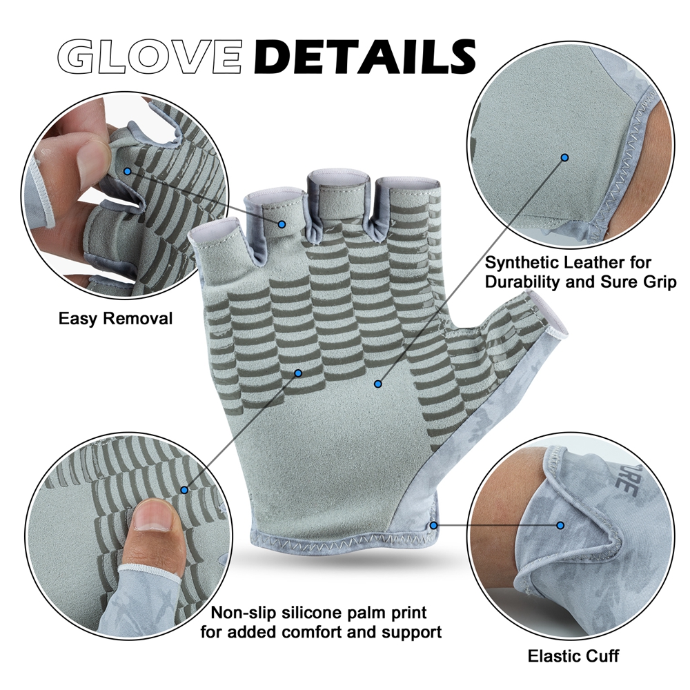 Goture Fingerless Fishing Glov - Cycling Glove Padded avaliação e preço