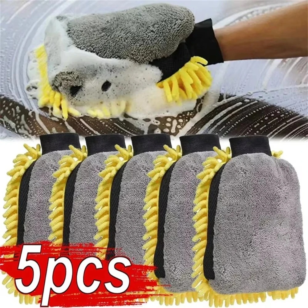 1/5pcs Car Washing Gloves Wate - Gardening Glove Waterproof avaliação e preço