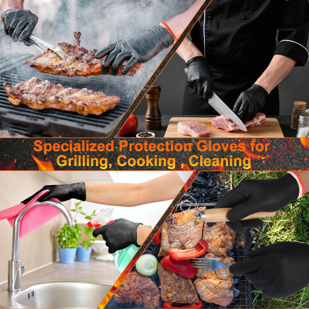 Disposable BBQ Gloves 100 Pack - Heat Resistant Glove avaliação e preço