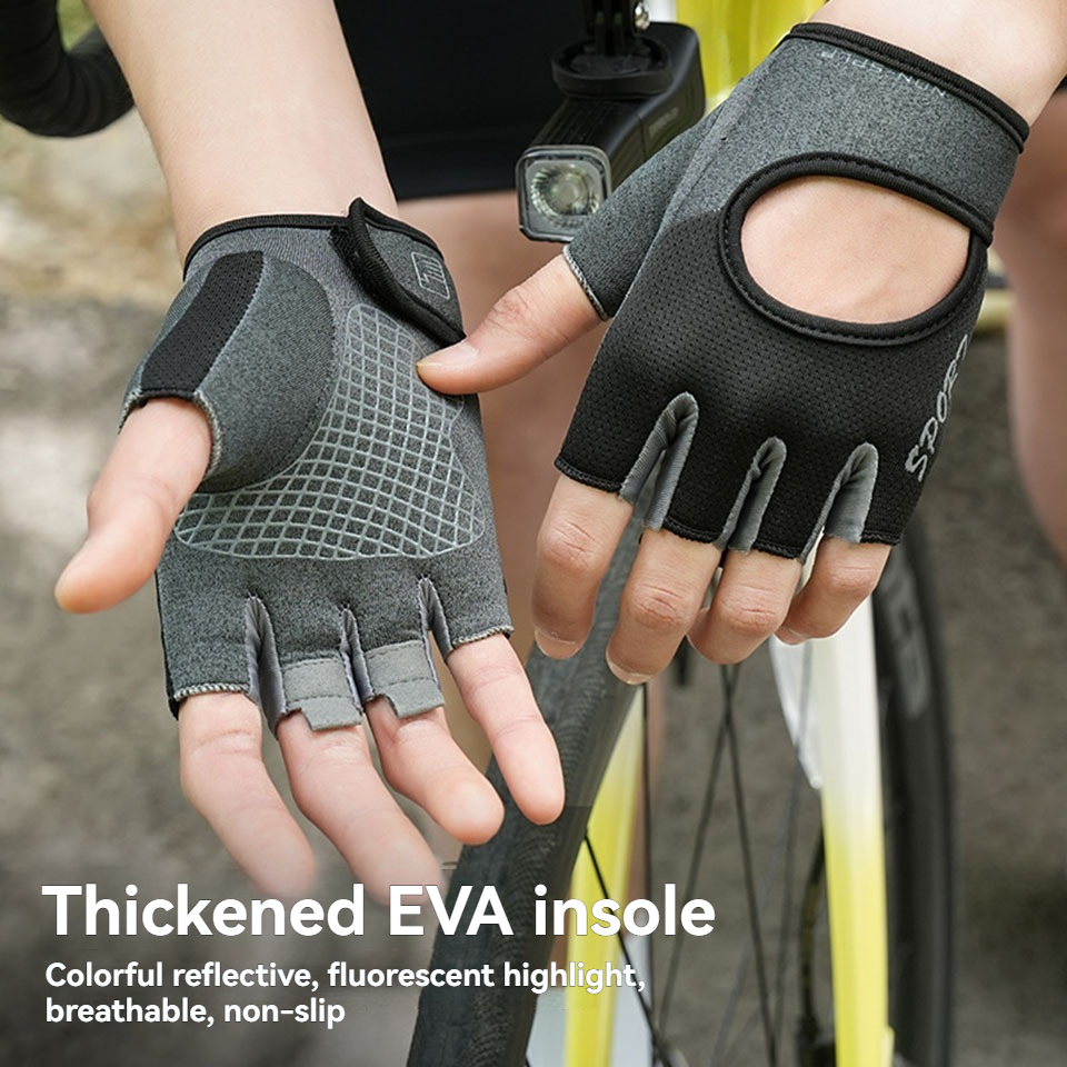 Cycling Sport Half Finger Glov - Workout Glove Gym avaliação e preço