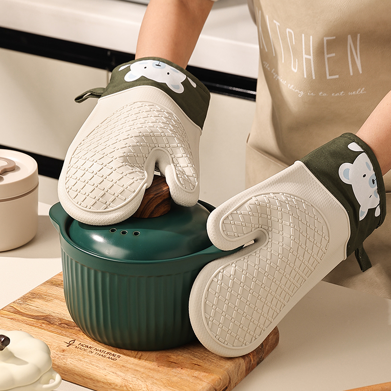 Silicone heat insulation glove - Oven Mitt Silicone avaliação e preço
