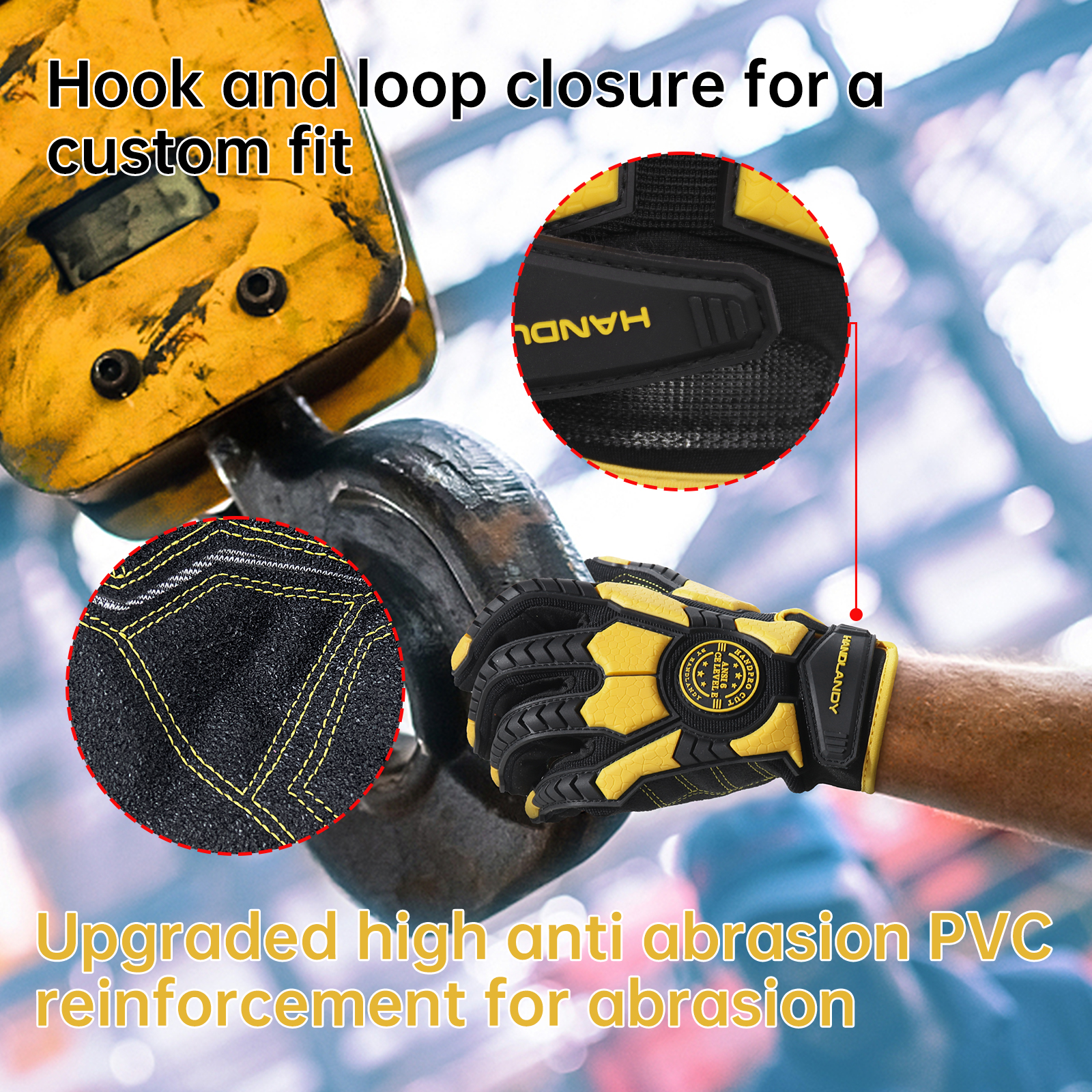 PVC Reinforced Impact Protecti - Work Glove Impact avaliação e preço
