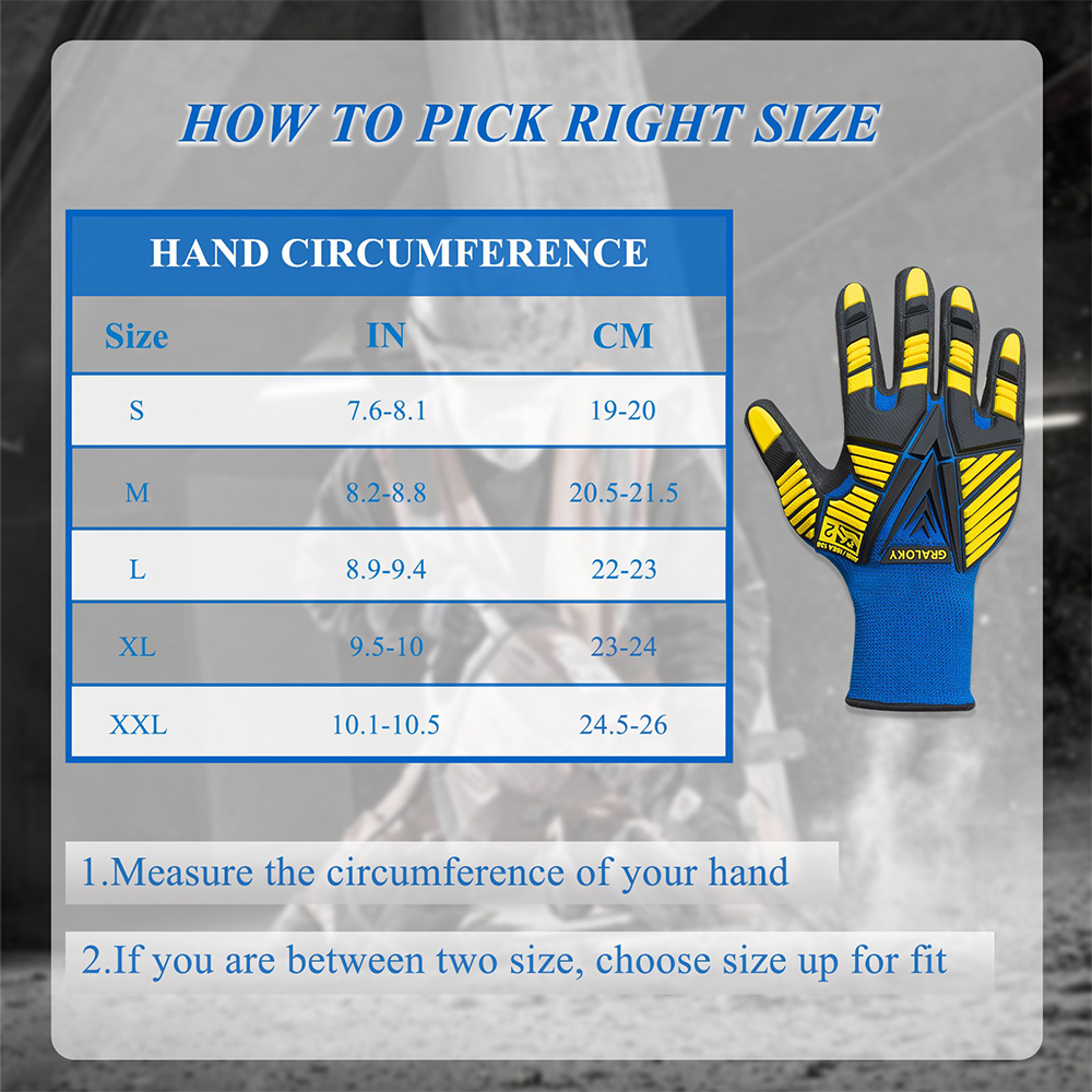 ANSI Level 2 Impact Resistant  - Work Glove Impact avaliação e preço