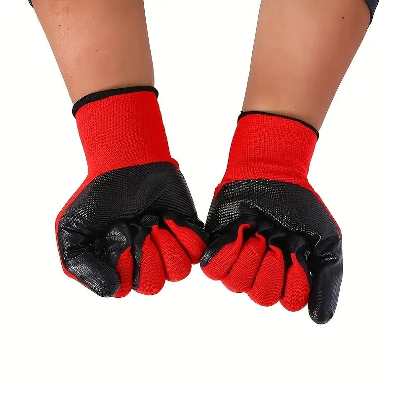 4/20PCS Nitrile Coated Safety  - Nitrile Mechanic Glove avaliação e preço