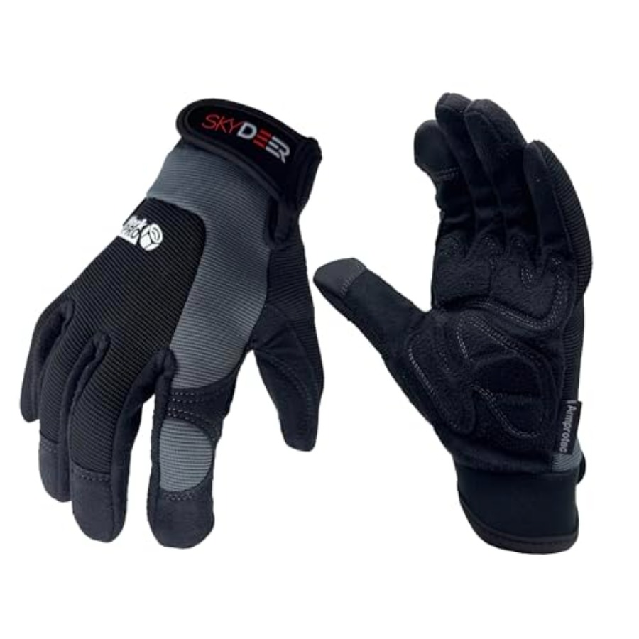 Touch Screen Leather Work Glov - Work Glove Impact avaliação e preço