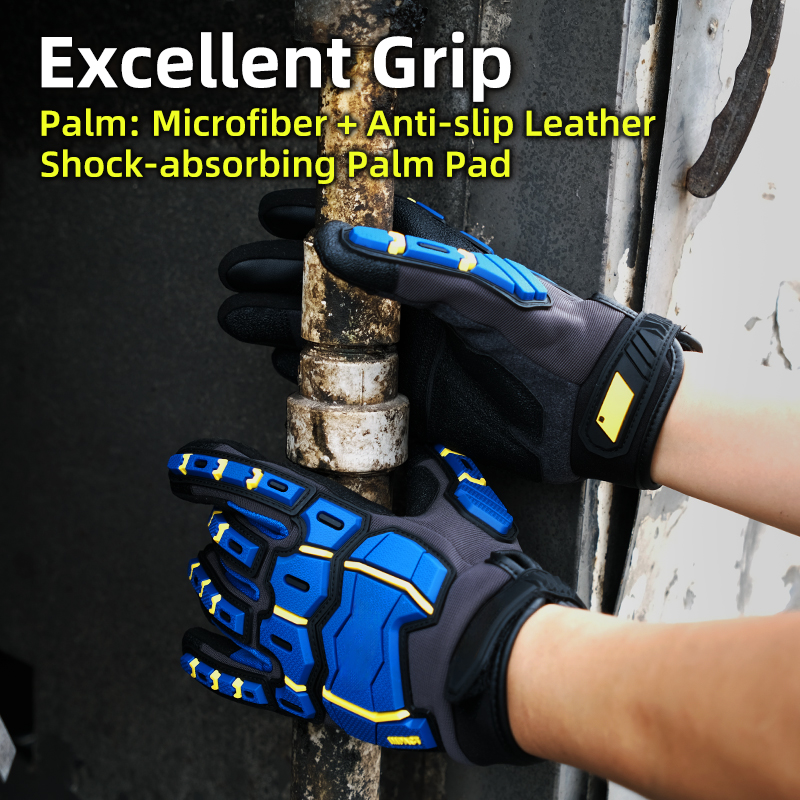 TPR Impact Resistant Work Glov - Work Glove Impact avaliação e preço
