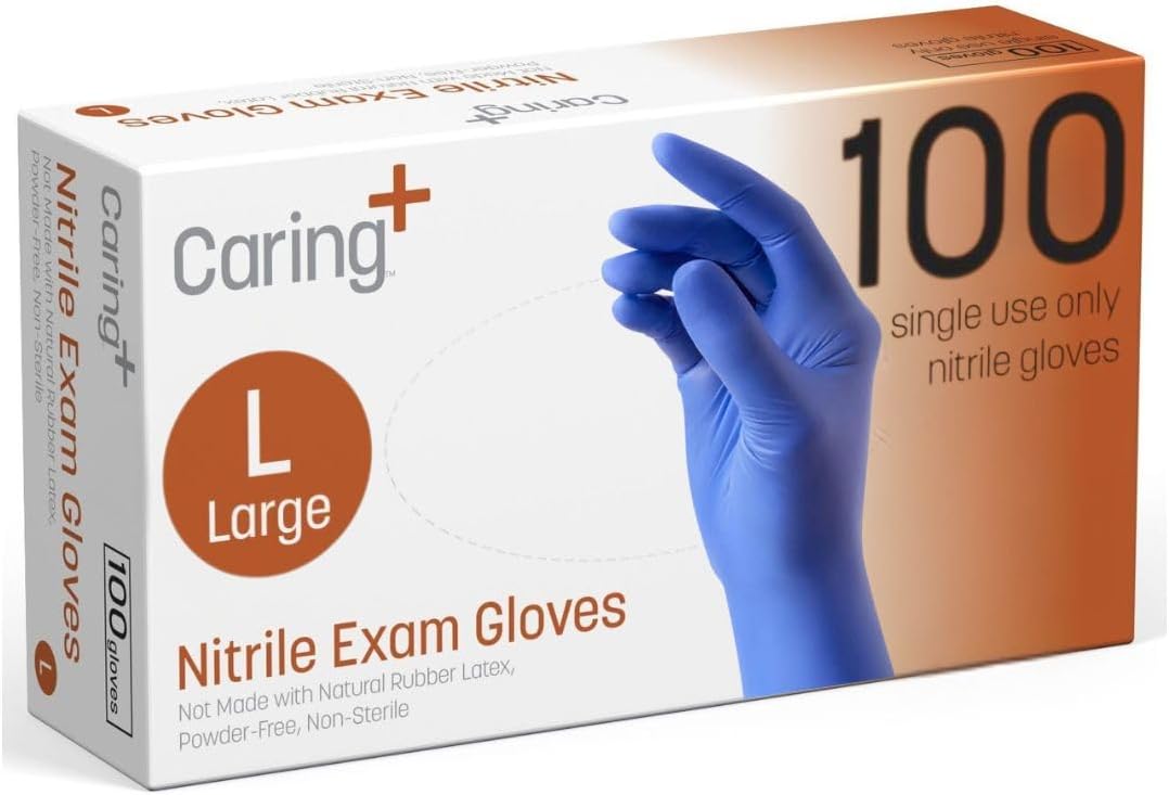 Nitrile Exam Gloves, Blue, Pow - Exam Glove Nitrile avaliação e preço
