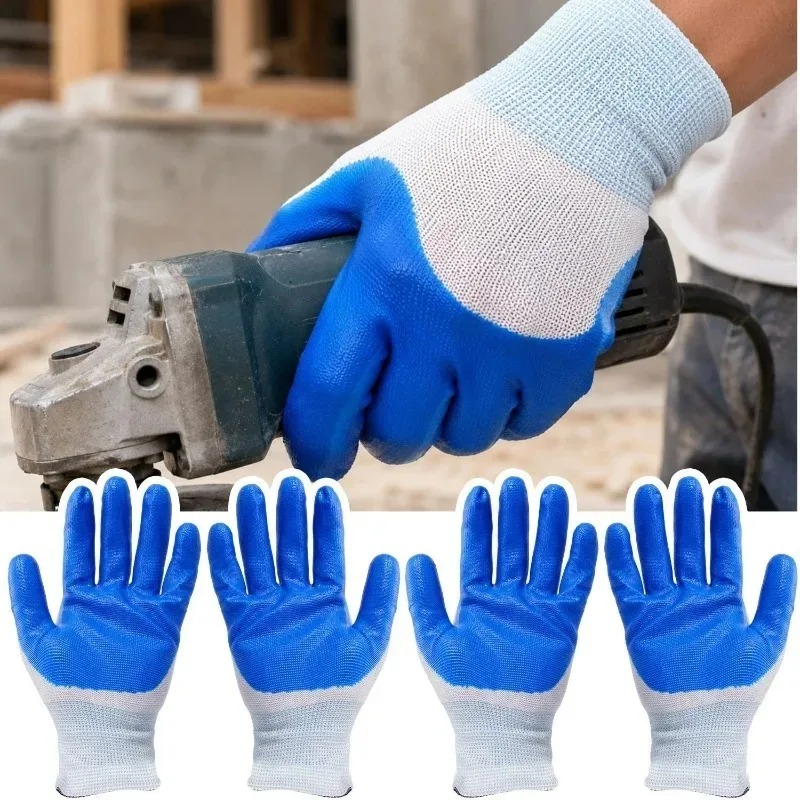 Blue Latex Rubber Nitrile Work - Nitrile Mechanic Glove avaliação e preço