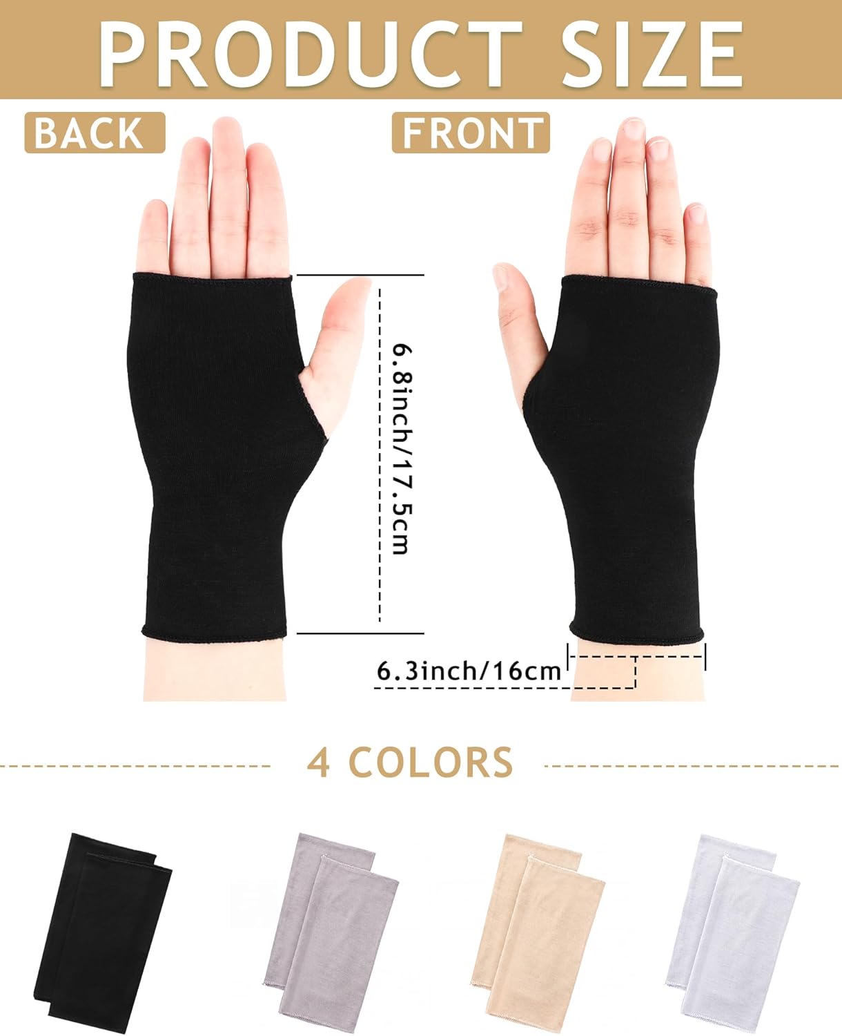 1 pair of sun protection glove - Fingerless Glove Knit avaliação e preço