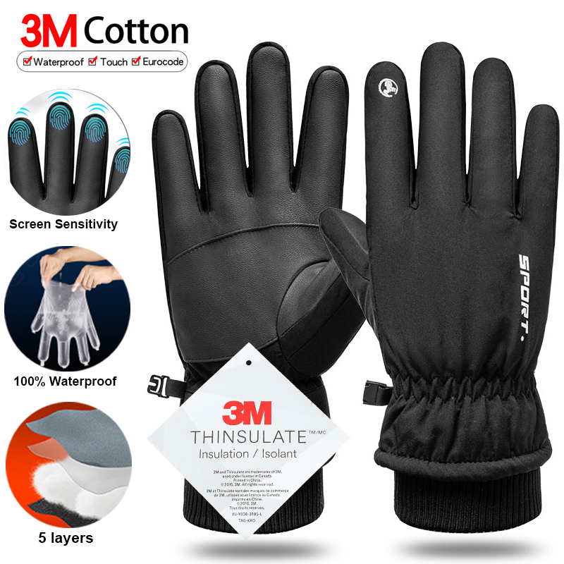 Thermal Winter Cycling Ski Glo - Ski Glove Waterproof avaliação e preço