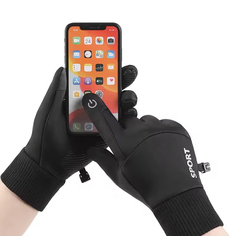 Black Winter Warm Full Fingers - Ski Glove Waterproof avaliação e preço