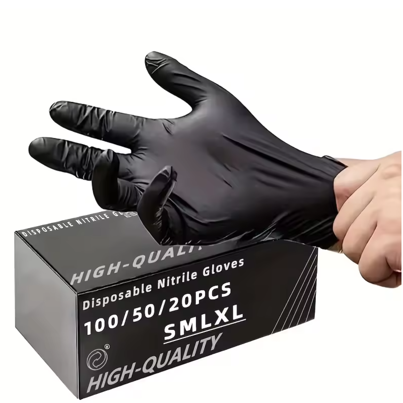 100/50/20PCS Black Nitrile Glo - Nitrile Mechanic Glove avaliação e preço