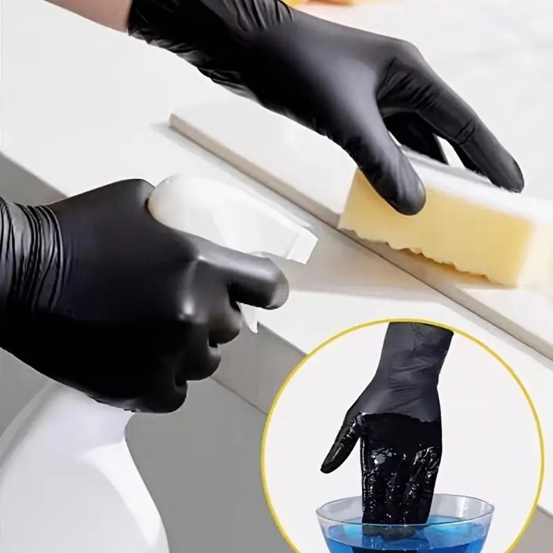 100/50/20PCS Black Nitrile Glo - Nitrile Mechanic Glove avaliação e preço