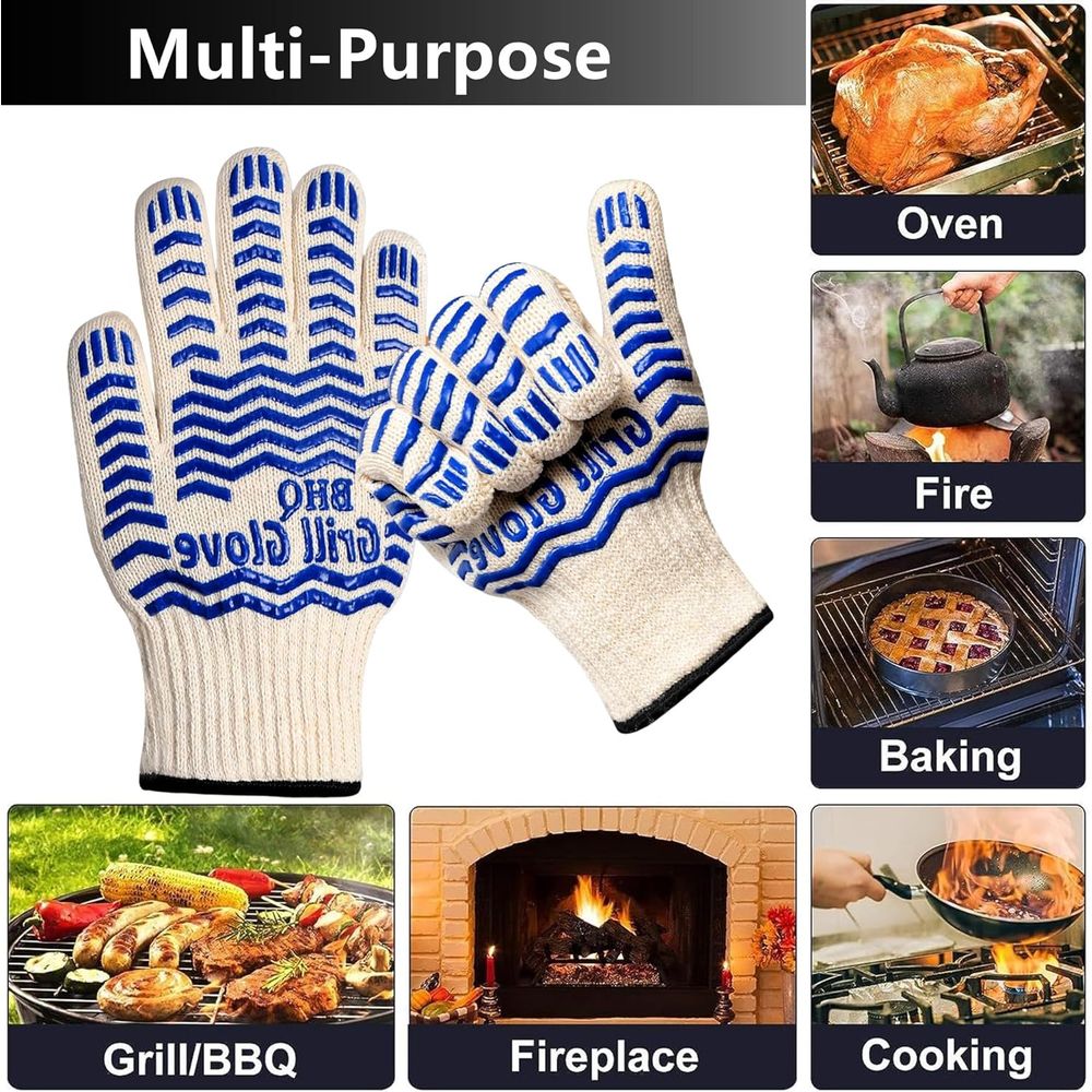 Heat Resistant Oven Gloves - B - Heat Resistant Glove avaliação e preço
