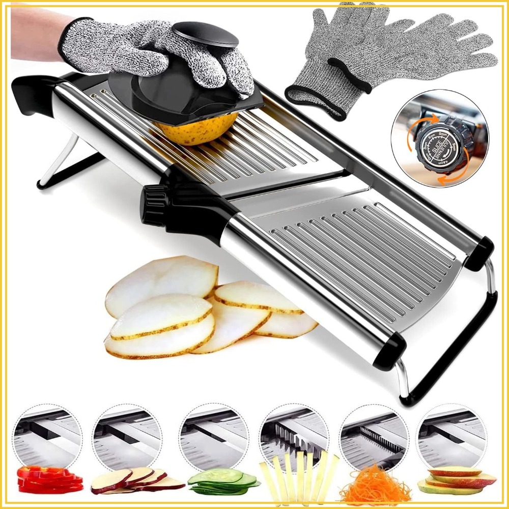 Stainless Steel Mandoline Slic - Cut Resistant Glove avaliação e preço