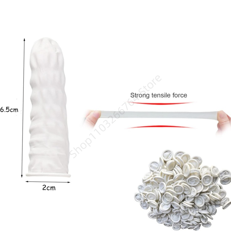 100Pcs Disposable Fingertips P - Latex Disposable Glove avaliação e preço