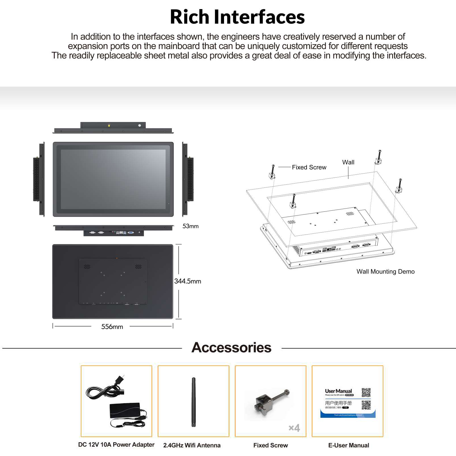 Custom IP65 Waterproof Fanless - Touchscreen Glove Capacitive avaliação e preço