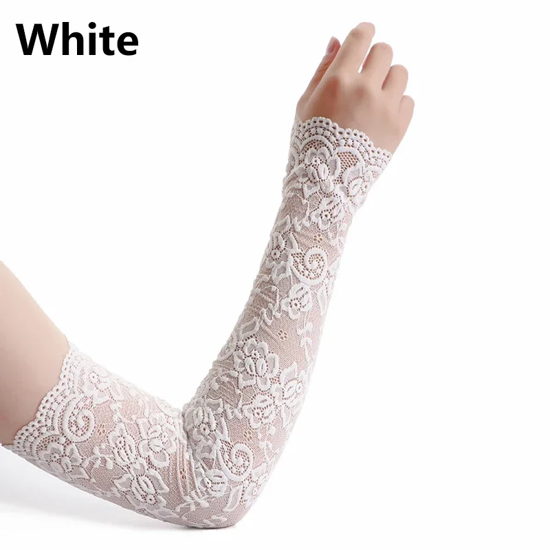 Summer Sunscreen Lace Arm Slee - Fingerless Glove Knit avaliação e preço
