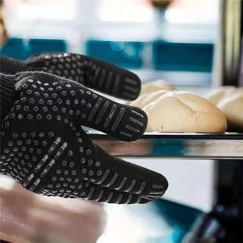1PC Gloves 800 Degrees Firepro - Oven Mitt Silicone avaliação e preço