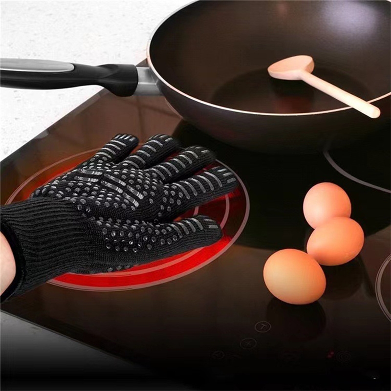 1PC Gloves 800 Degrees Firepro - Oven Mitt Silicone avaliação e preço