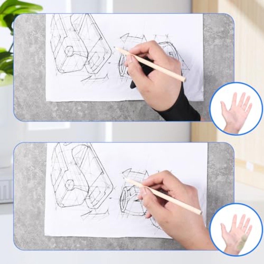 4 Pack Drawing Glove Digital D - Touchscreen Glove Capacitive avaliação e preço