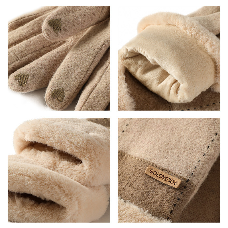 New winter cashmere gloves for - Wool Glove Lined avaliação e preço